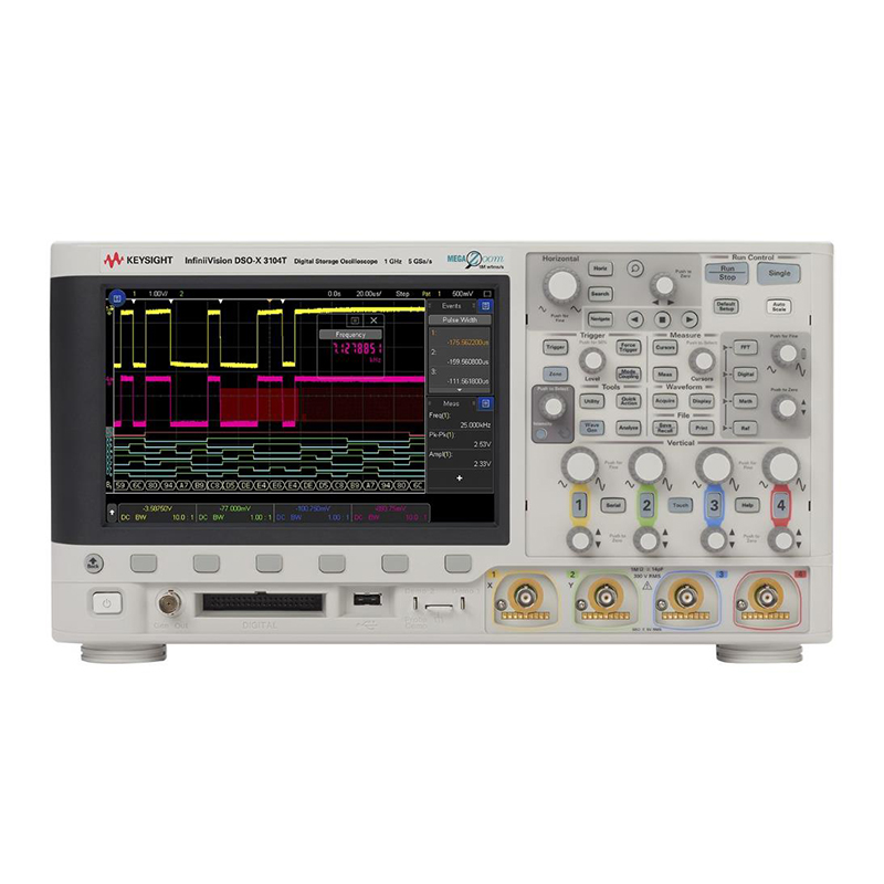 KEYSIGHT/是德科技 DSOX3104T 示波器：1 GHz，4 个模拟通道