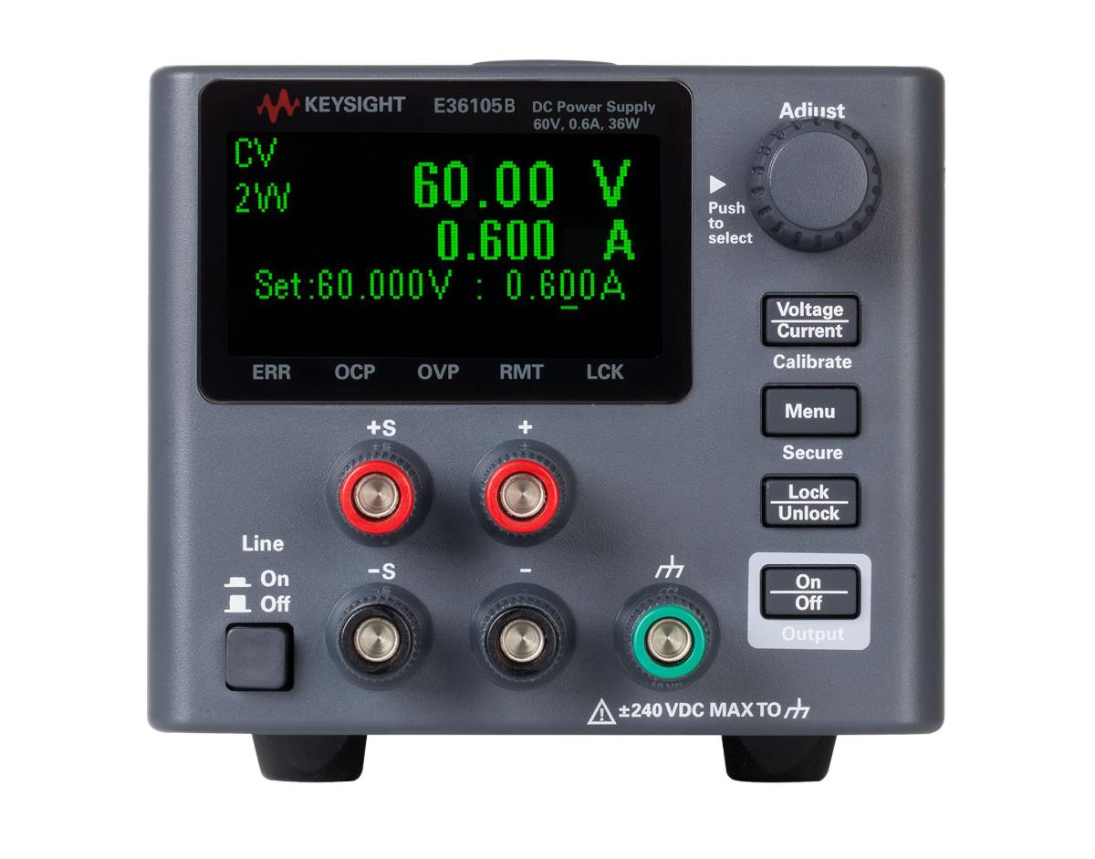 是德E36105B 直流电源，60V，0.6A，36W